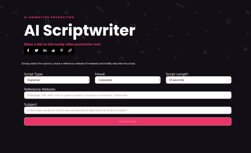 Write a script with AI.