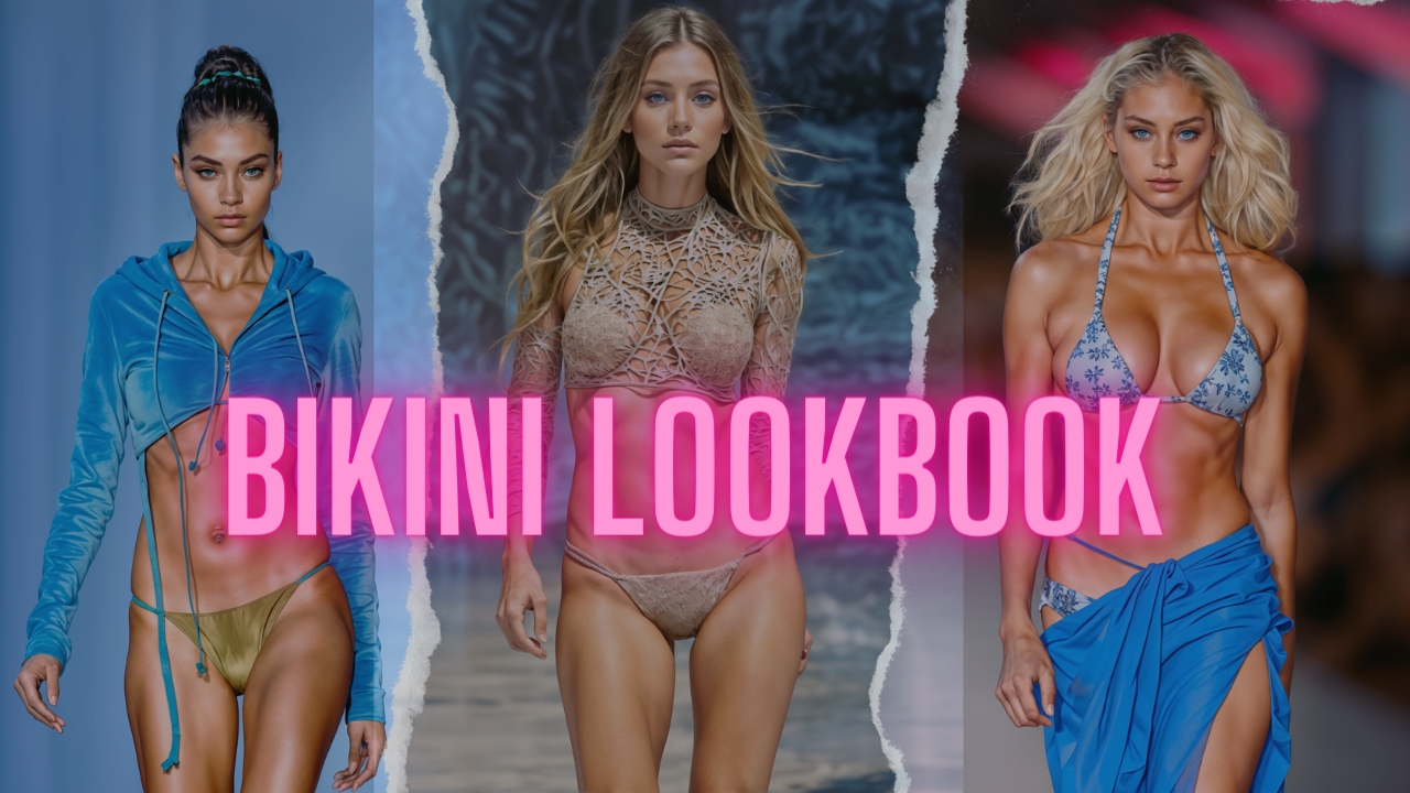 [4K] AI Art Lookbook Bikini Model Runway Shows